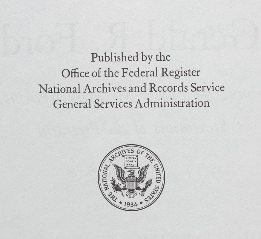 Public Papers of the Presidents of the United States Gerald Ford 1975
