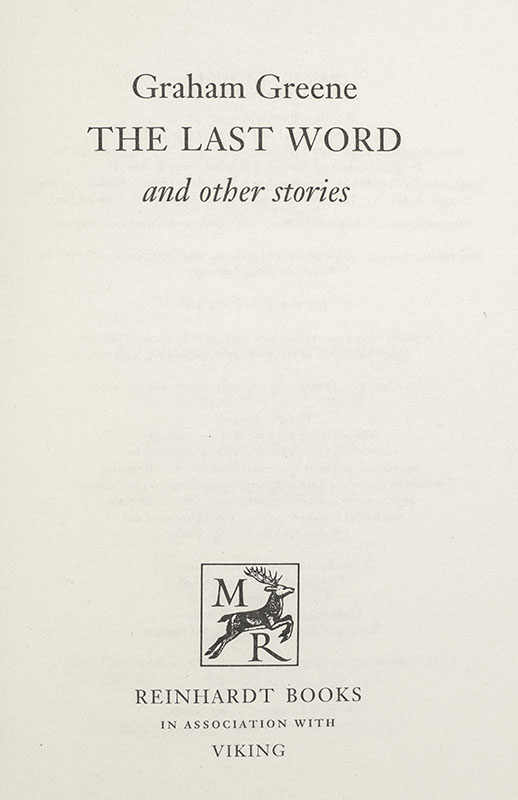 The Last Word and other Stories.