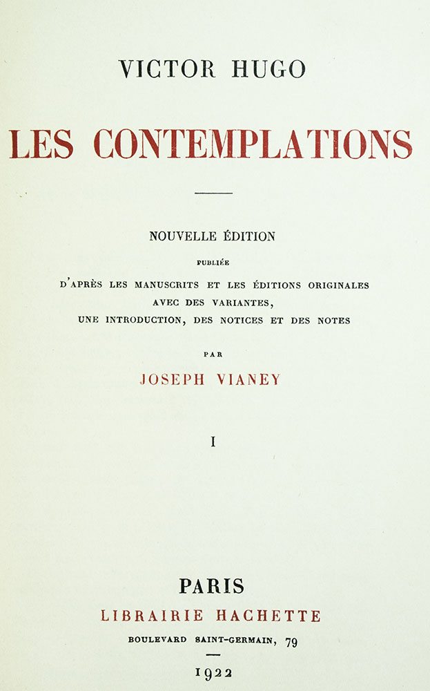 Les Contemplations.