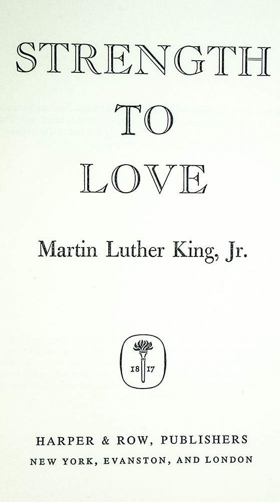 Strength to Love.