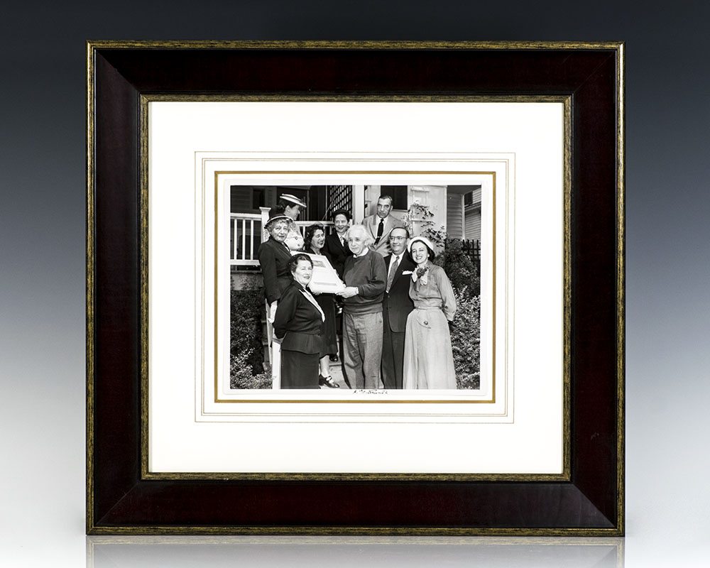 Albert Einstein Signed Photograph.
