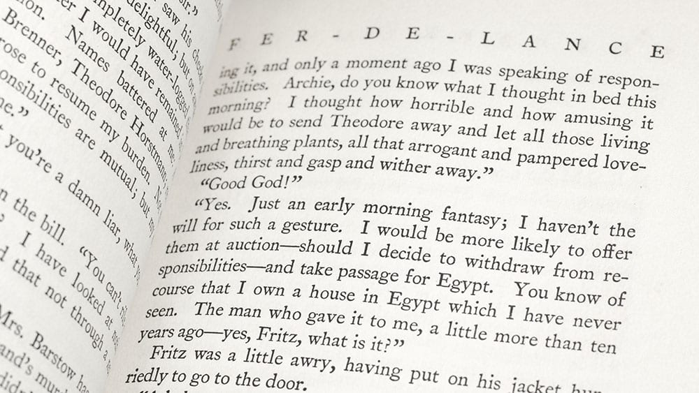 Fer-De-Lance: A Nero Wolfe Mystery