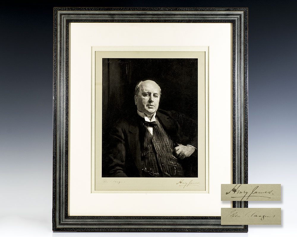 John Singer Sargent and Henry James signed Portrait