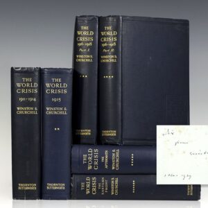 The World Crisis 1911-1914; The World Crisis 1915; The World Crisis 1916-1918 Part One and Part Two; The World Crisis. The Aftermath; The World Crisis. The Eastern Front.