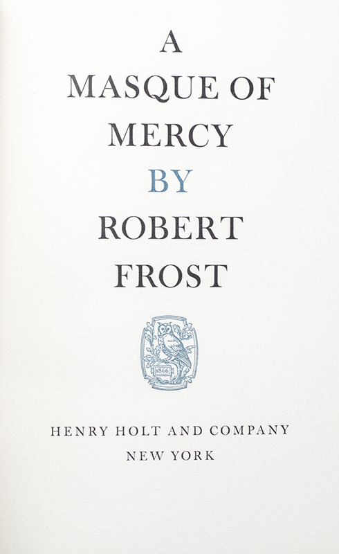 A Masque of Mercy