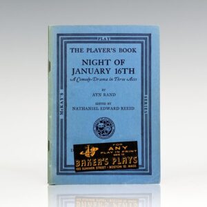 Night of January 16th The Player's Book: A Comedy-Drama in Three Acts.