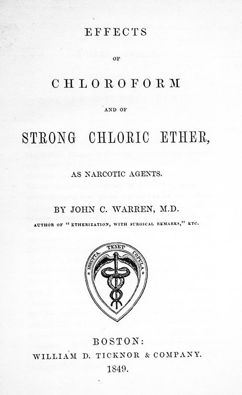 Effects of Chloroform and of Strong Chloric Ether, as Narcotic Agents