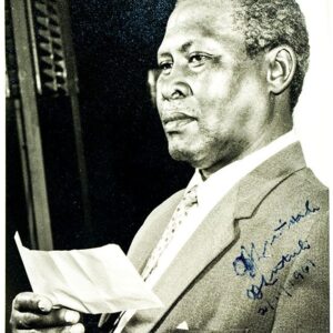 Albert Lutuli Signed Photograph.