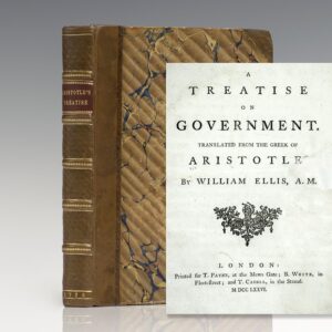 A Treatise on Government. Translated From The Greek of Aristotle