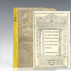 Odissea Per Raphaelem Volaterranum in Latinum Conversa (The Odyssey of Homer translated by Raphael of Volterra in Latin)
