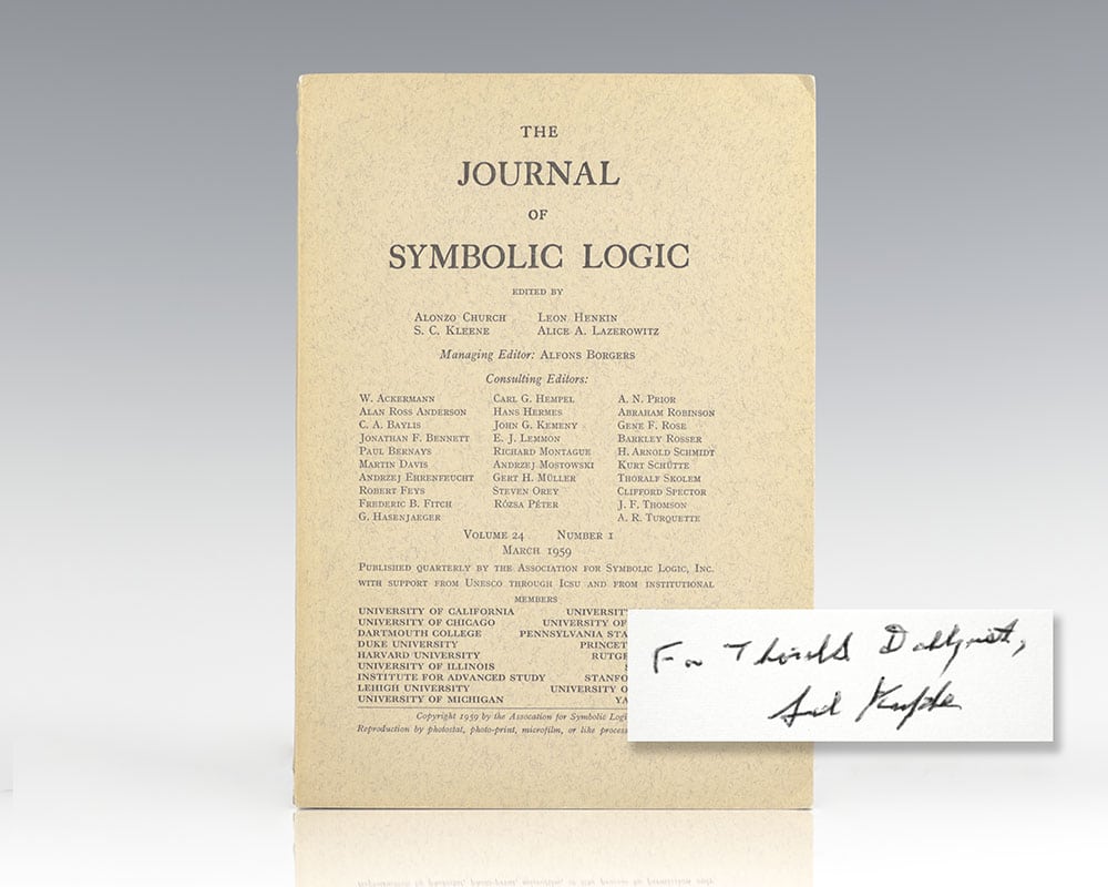The Journal of Symbolic Logic