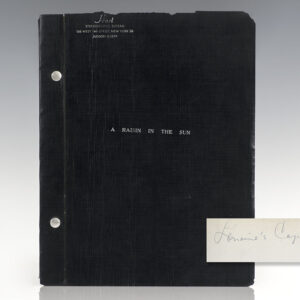 A Raisin In the Sun: A Drama in Three Acts Original Script.