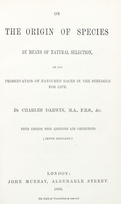 On the Origin of Species