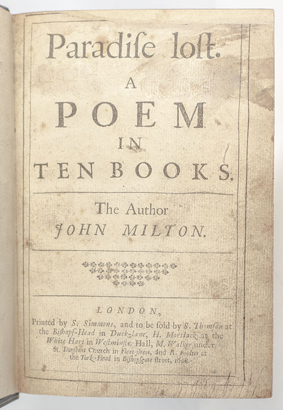 Paradise Lost: A Poem in Ten Books. - Image 2
