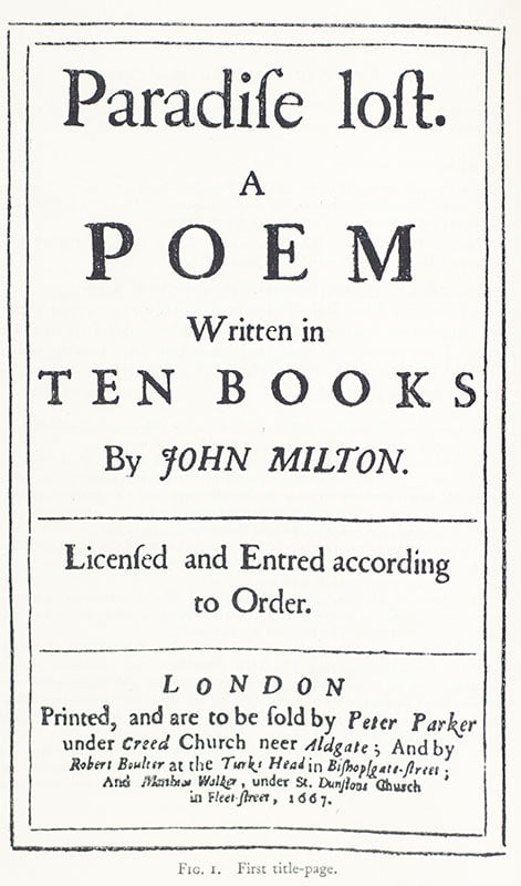The First Edition of 'Paradise Lost'. - Image 3