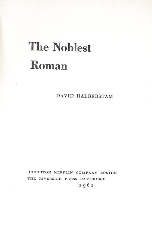 The Noblest Roman