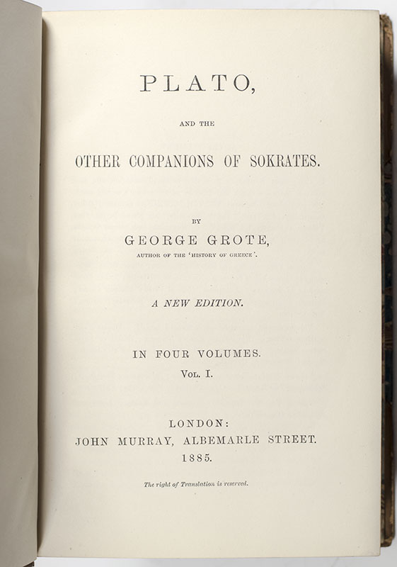 Plato, and the Other Companions of Socrates.