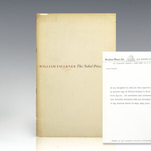 William Faulkner's Nobel Prize Acceptance Speech.