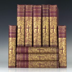 The Survey of London. Complete in 10 volumes: Mediaeval London; Historical & Social; Ecclesiastical; London in the Time of the Tudors; London in the Time of the Stuarts; London in the Eighteenth Century; London in the Nineteenth Century.
