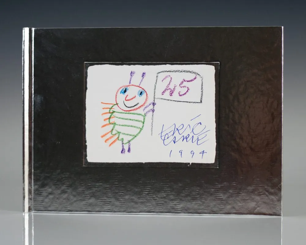 Signed limited 25th Anniversary edition of The Very Hungry Caterpillar signed by Eric Carle