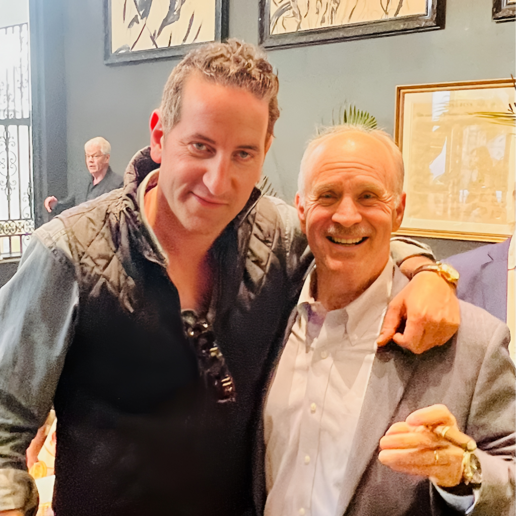 Churchill Cigar Company owner Matthew Raptis and Lee Pollock. 