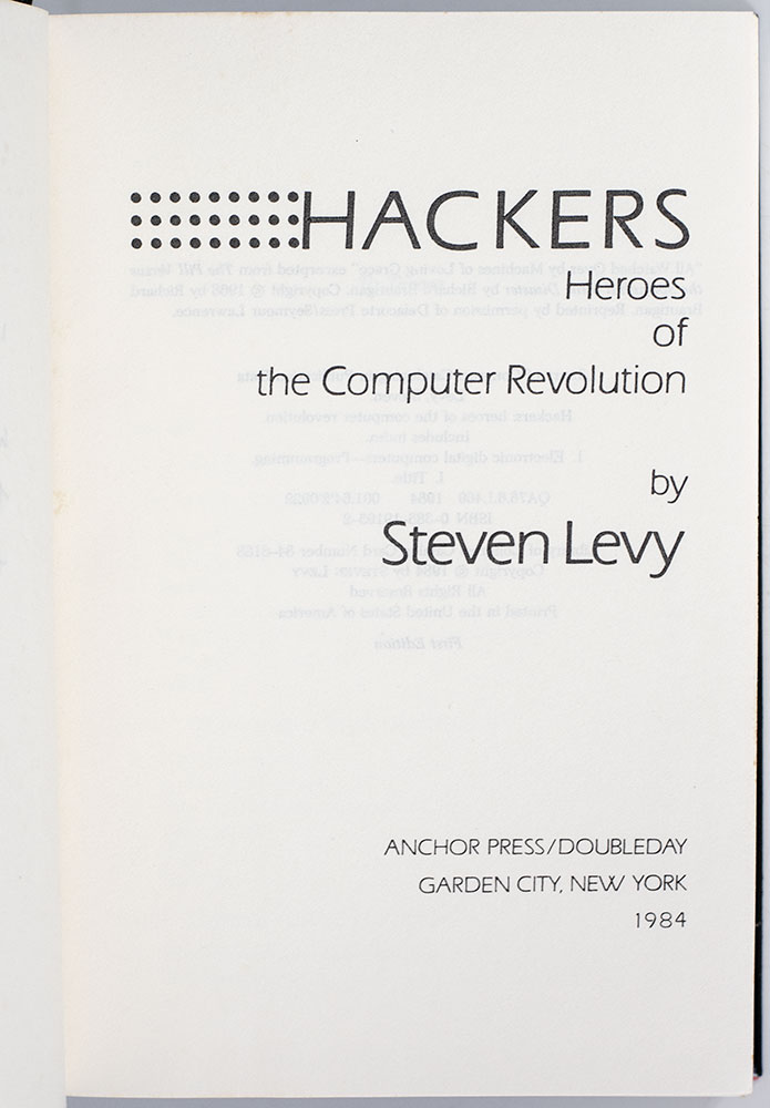 Hackers: Heroes of the Computer Revolution.