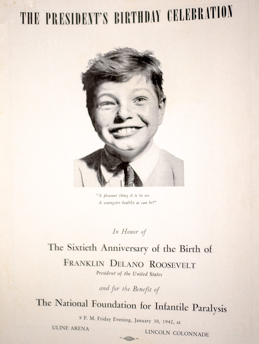 Franklin Delano Roosevelt "President's Birthday Ball" Program Collection.