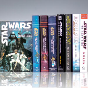 Star Wars Saga Derivative Novel Collection: Star Wars: From the Adventures of Luke Skywalker; Heir to the Empire. Vol. I.; Dark Force Rising. Vol. II; The Last Command; Episode 1: The Phantom Menace; The Force Awakens; Rogue One: A Star Wars Story; The Last Jedi.
