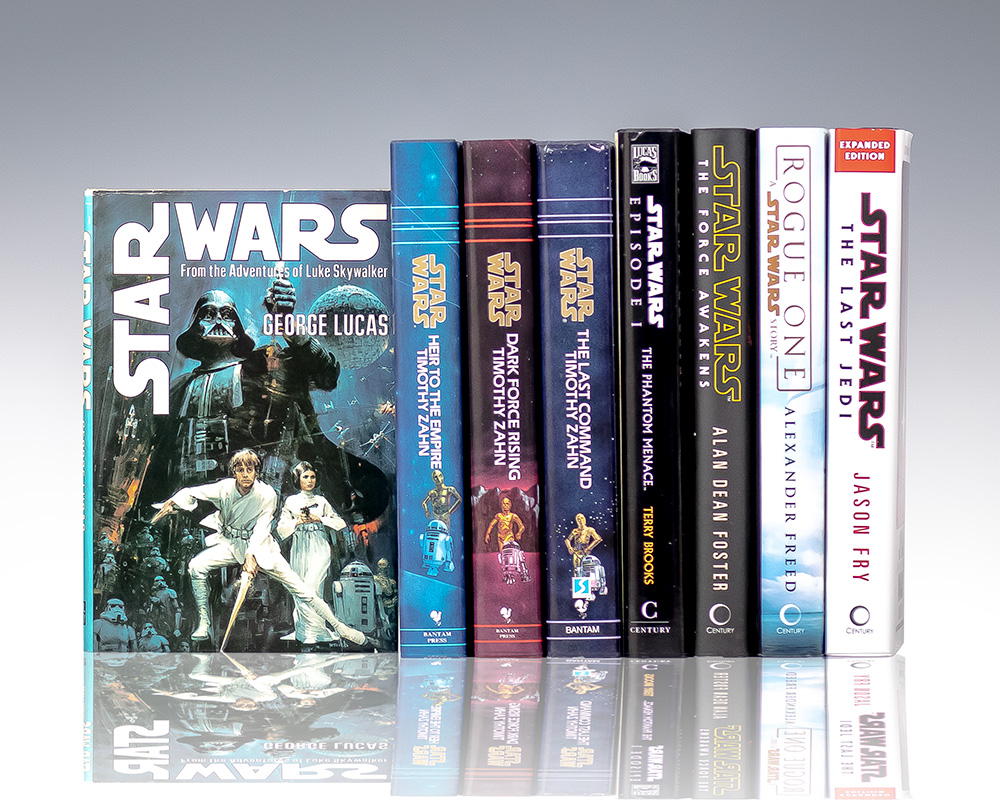 Star Wars Saga Derivative Novel Collection: Star Wars: From the Adventures of Luke Skywalker; Heir to the Empire. Vol. I.; Dark Force Rising. Vol. II; The Last Command; Episode 1: The Phantom Menace; The Force Awakens; Rogue One: A Star Wars Story; The Last Jedi.