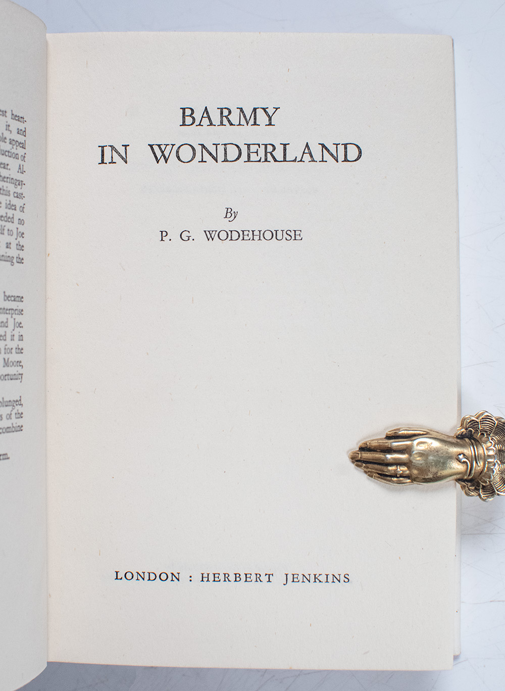 Barmy in Wonderland.