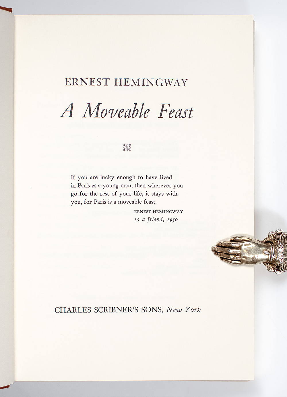 A Moveable Feast.