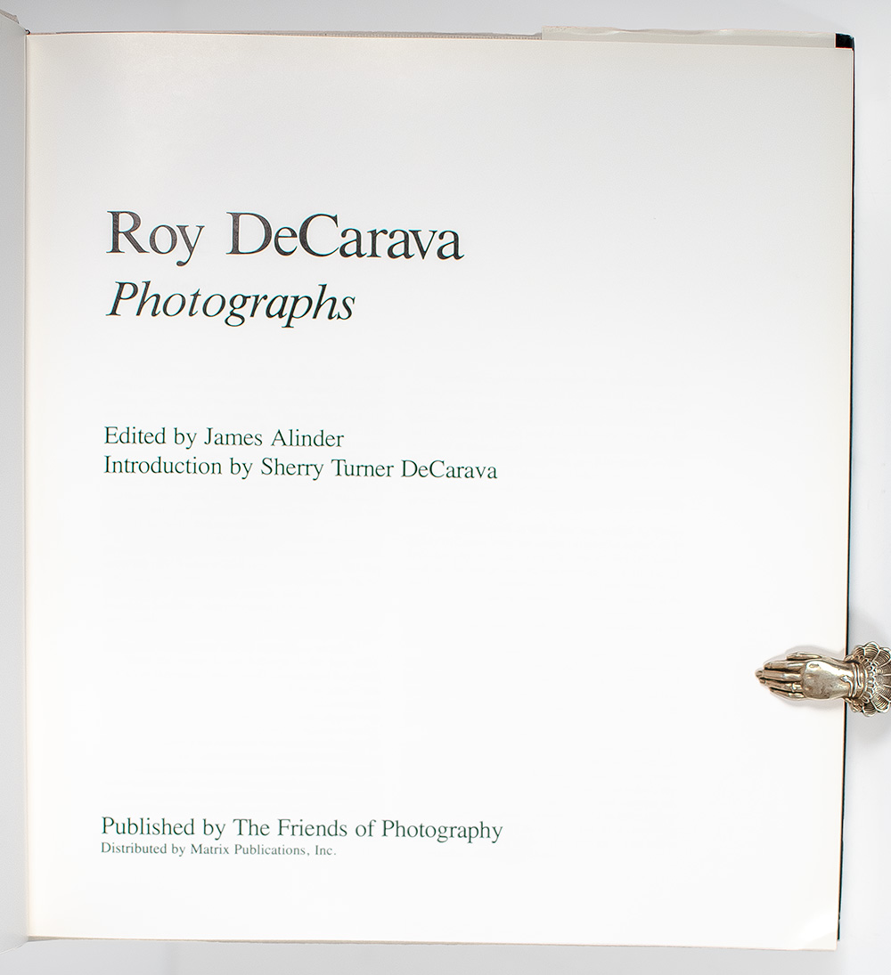 Roy DeCarava: Photographs.