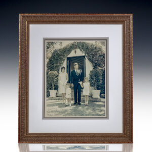 Official White House Kennedy Family Easter 1963 Signed Photograph.