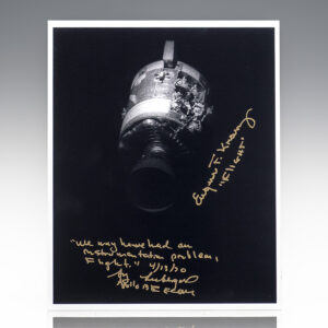 Apollo 13 Eugene Kranz and Seymour Liebergot Signed Photograph.