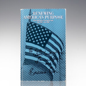 Renewing America's Purpose: Policy Addresses of George W. Bush July 1999-July 2000.