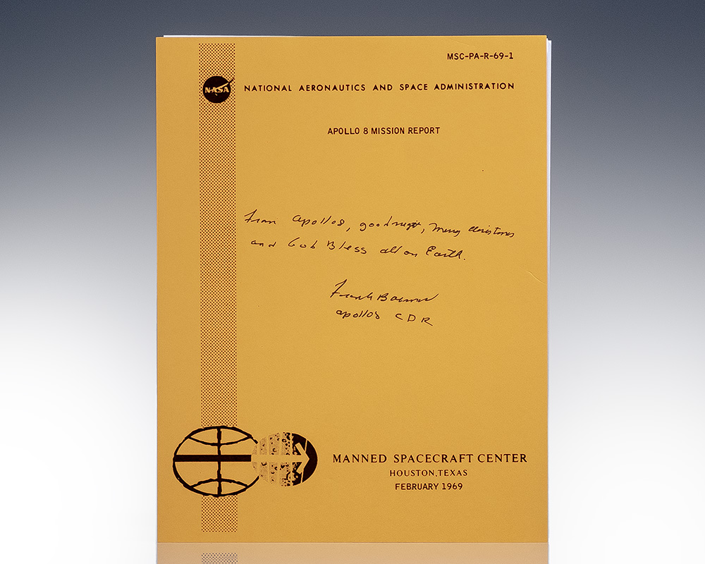 Frank Borman Signed Apollo 8 Mission Report.