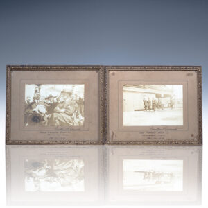 Franklin D. Roosevelt Signed Commemorative WWI Lake Torpedo Boat Company Photographs.