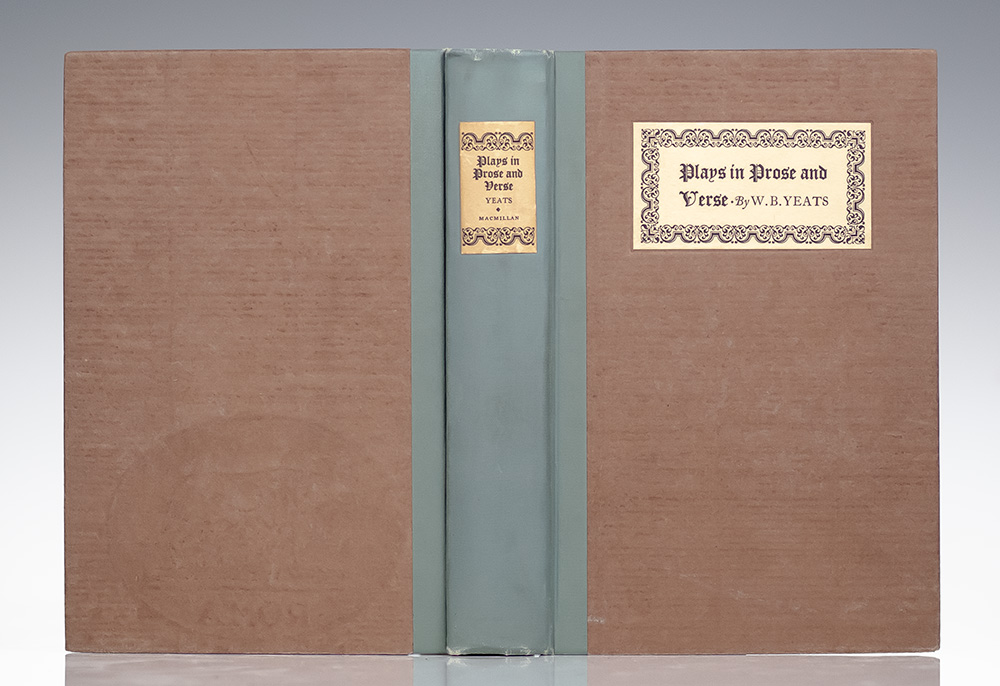 Plays in Prose and Verse: Written for an Irish Theatre, and Generally with the Help of a Friend.