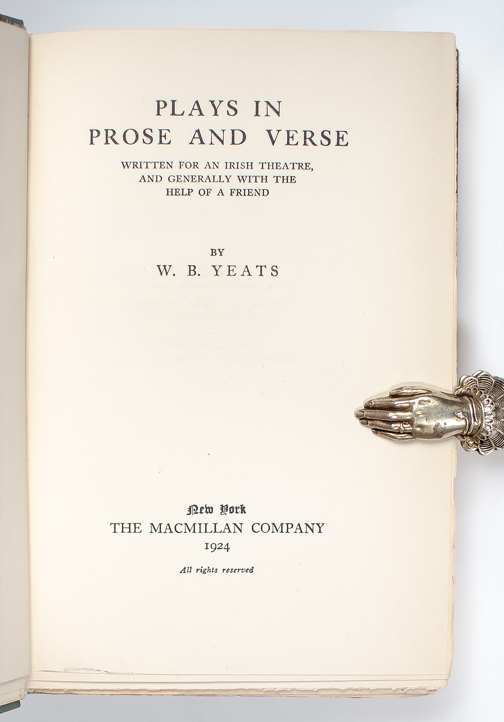 Plays in Prose and Verse: Written for an Irish Theatre, and Generally with the Help of a Friend.