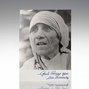 Mother Teresa Signed Photograph.
