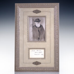 Charles Darwin Autograph.