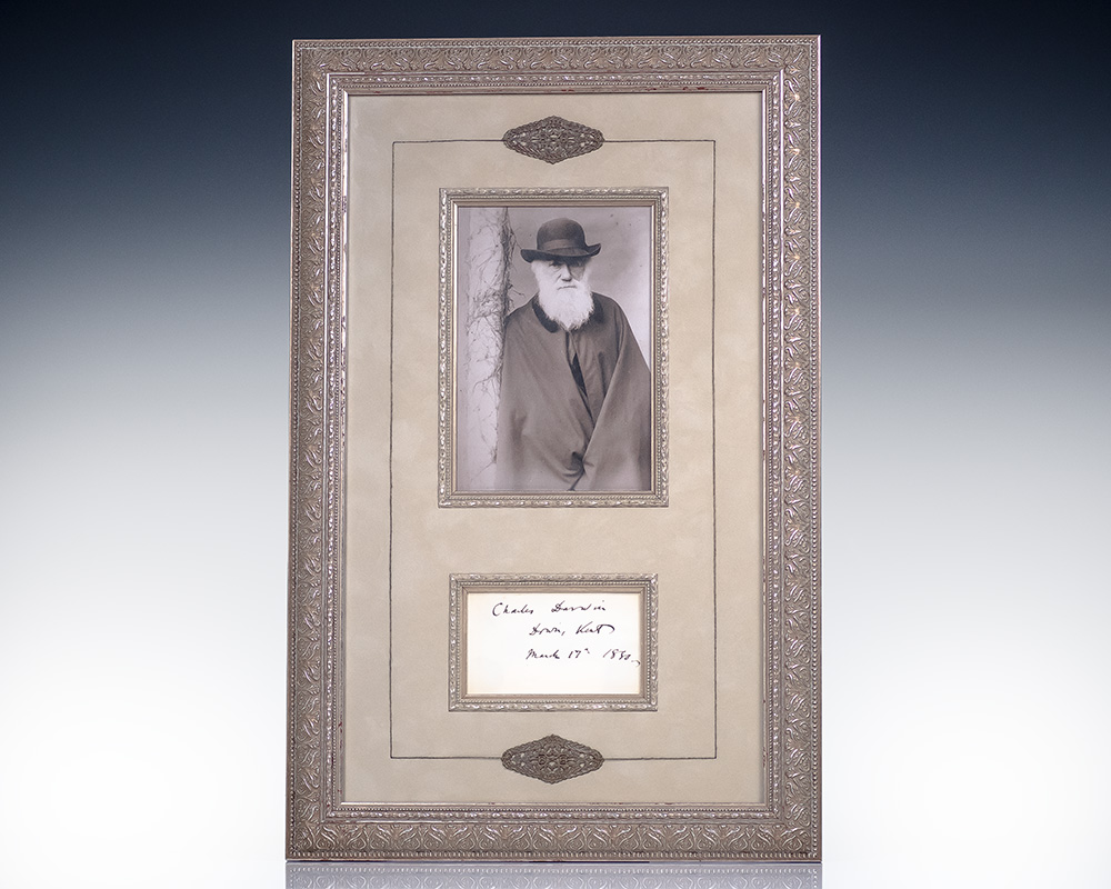 Charles Darwin Autograph.
