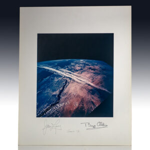 James Lovell and Buzz Aldrin Signed Jetstream Photograph.
