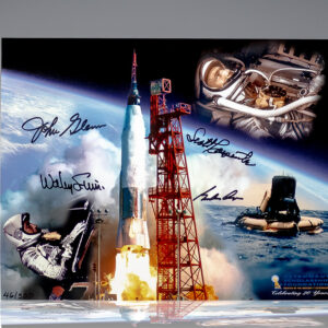John Glenn, Scott Carpenter, Wally Schirra, and Gordon Cooper Signed Photograph.
