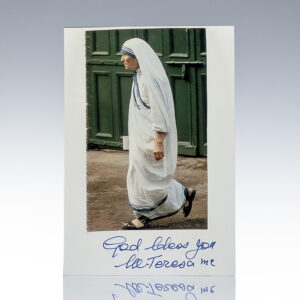 Mother Teresa Signed Photograph.