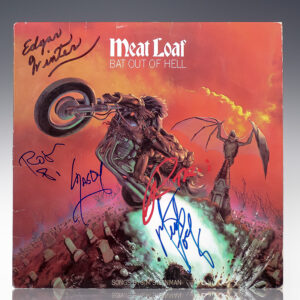 Meat Loaf Signed Bat Out of Hell Album.
