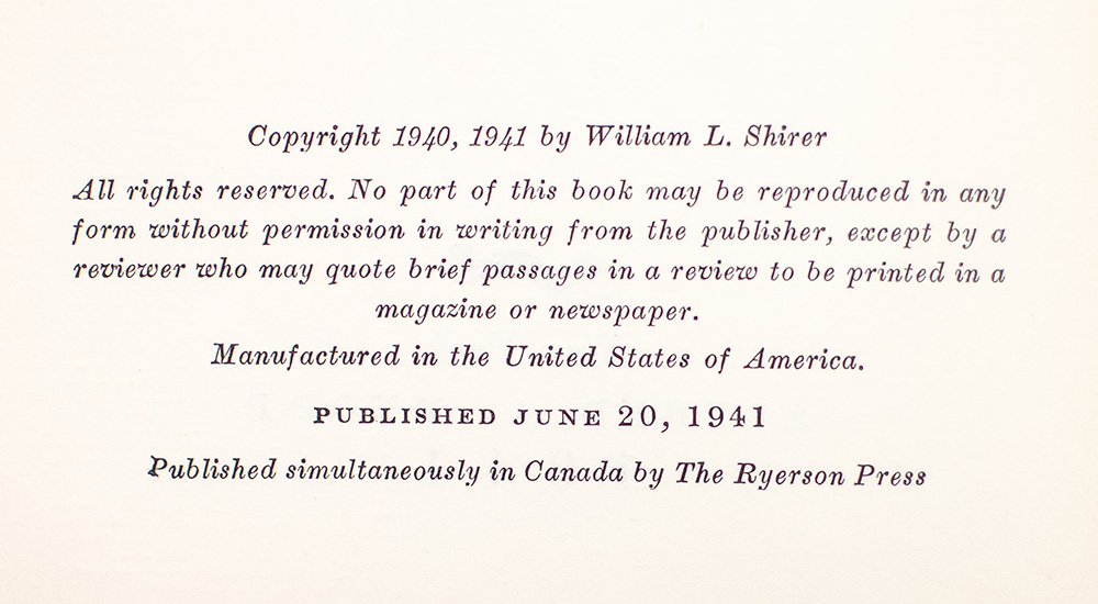 Berlin Diary: The Journal of a Foreign Correspondent, 1934-1941.