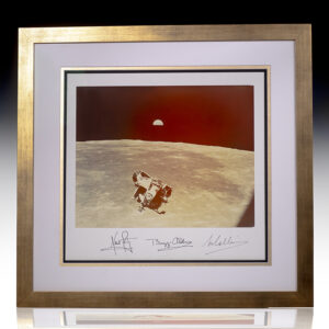 Apollo 11 Lunar Module 'Eagle' Signed NASA Photograph.