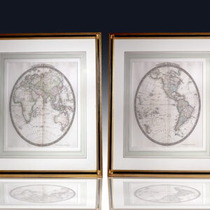 Henry Teesdale Double-Hemispheric Map of the World.