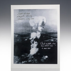 Paul Tibbets and Theodore "Dutch" Van Kirk Signed Photographic Print.